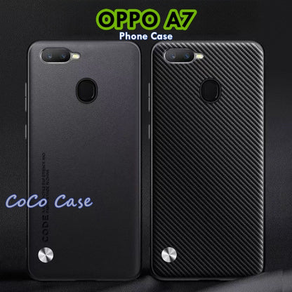 For OPPO A7 Cover Silicone Professional Full Case Classic Simple Solid Color Phone Case Cover sweatproof