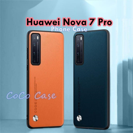 For Huawei Nova 7 Pro Cover Silicone Professional Full Case Classic Simple Solid Color Phone Case Cover sweatproof