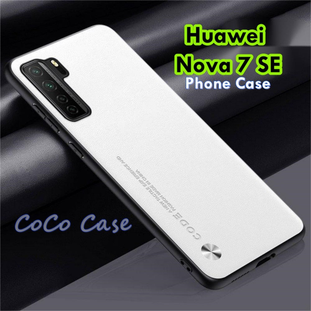 For Huawei Nova 7 SE Cover Silicone Professional Full Case Classic Simple Solid Color Phone Case Cover sweatproof