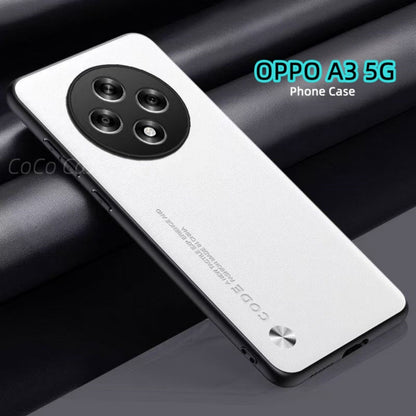 For OPPO A3 5G Cover Silicone Professional Full Case Classic Simple Solid Color Phone Case Cover sweatproof