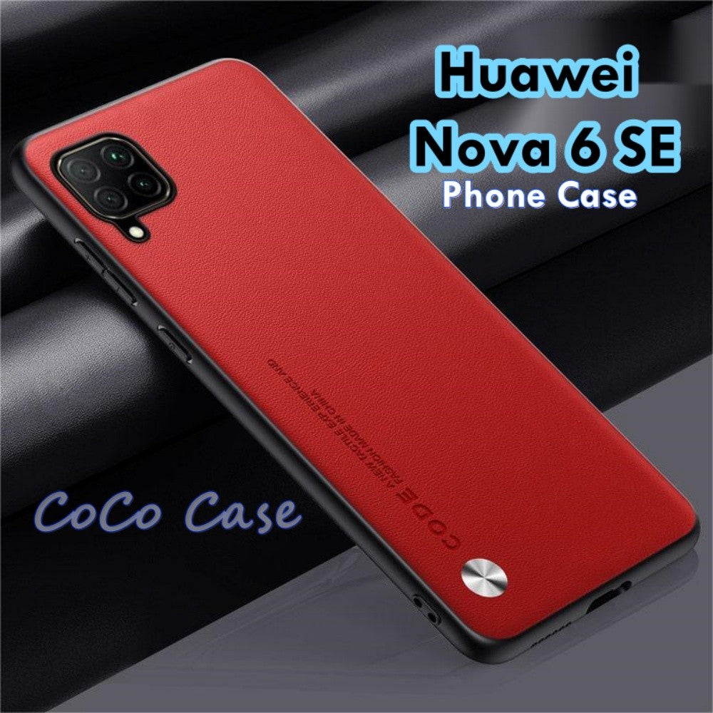 For Huawei Nova 6 SE Cover Silicone Professional Full Case Classic Simple Solid Color Phone Case Cover sweatproof