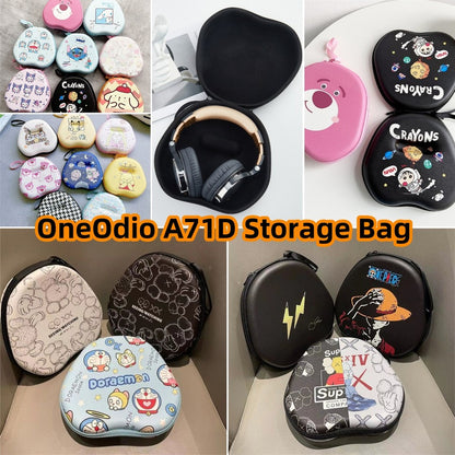 For OneOdio A71D Headphone Case Cartoon Creative Patterns Headset Earpads Storage Bag Casing Box