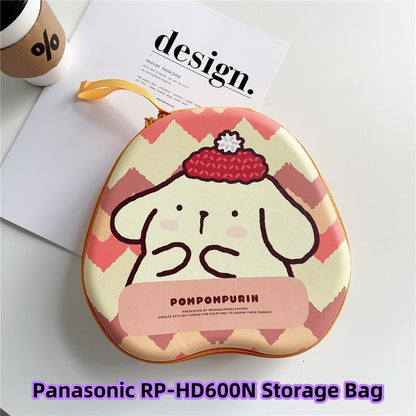 For Panasonic RP-HD600N Headphone Case Cartoon Creative Patterns Headset Earpads Storage Bag Casing Box