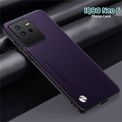 For IQOO Neo 6 Cover Silicone Professional Full Case Classic Simple Solid Color Phone Case Cover sweatproof