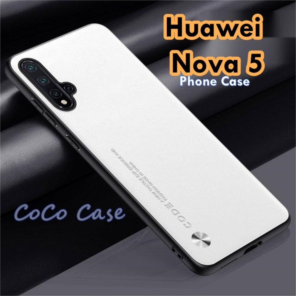 For Huawei Nova 5 Cover Silicone Professional Full Case Classic Simple Solid Color Phone Case Cover sweatproof