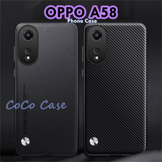 For OPPO A58 Cover Silicone Professional Full Case Classic Simple Solid Color Phone Case Cover sweatproof