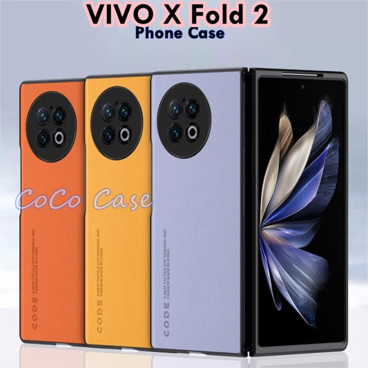 For VIVO X Fold 2 Cover Silicone Professional Full Case Classic Simple Solid Color Phone Case Cover sweatproof