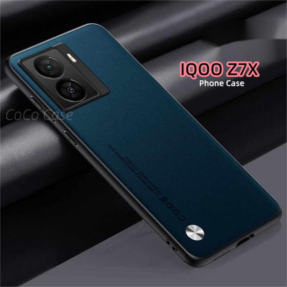 For IQOO Z7X Cover Silicone Professional Full Case Classic Simple Solid Color Phone Case Cover sweatproof