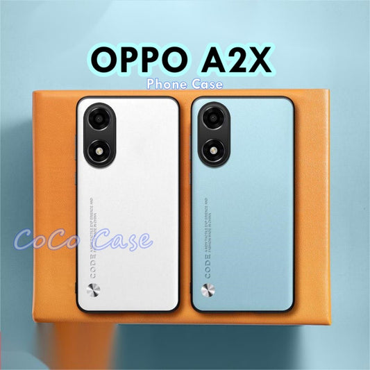 For OPPO A2X Cover Silicone Professional Full Case Classic Simple Solid Color Phone Case Cover sweatproof