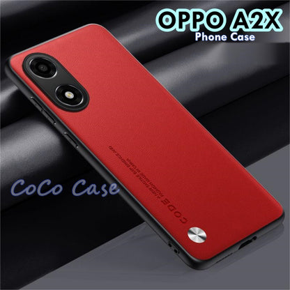 For OPPO A2X Cover Silicone Professional Full Case Classic Simple Solid Color Phone Case Cover sweatproof