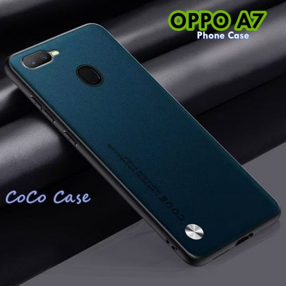 For OPPO A7 Cover Silicone Professional Full Case Classic Simple Solid Color Phone Case Cover sweatproof