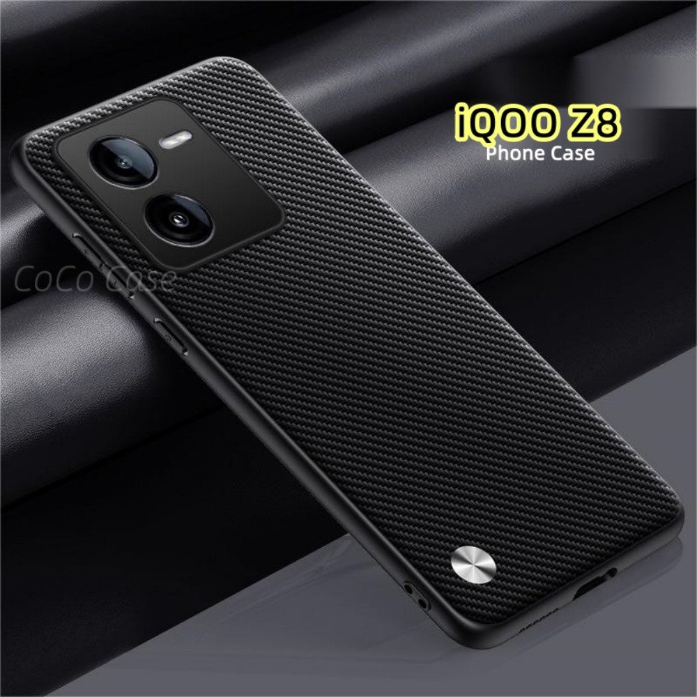 For iQOO Z8 Cover Silicone Professional Full Case Classic Simple Solid Color Phone Case Cover sweatproof