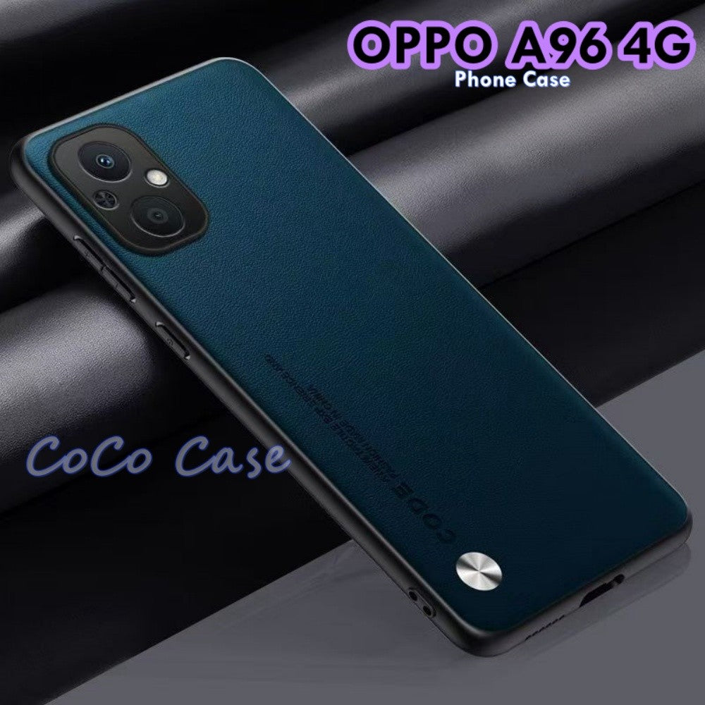 For OPPO A96 4G Cover Silicone Professional Full Case Classic Simple Solid Color Phone Case Cover sweatproof