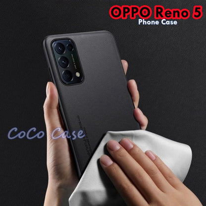 For OPPO Reno 5 Cover Silicone Professional Full Case Classic Simple Solid Color Phone Case Cover sweatproof