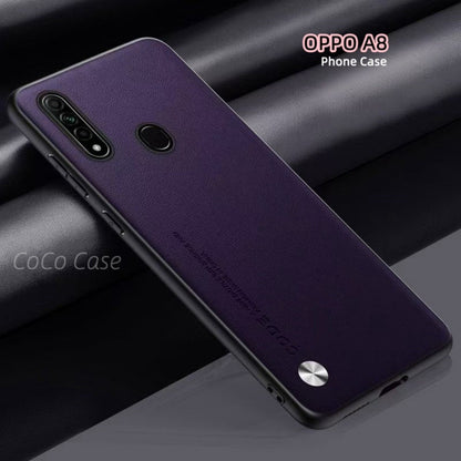 For OPPO A8 Cover Silicone Professional Full Case Classic Simple Solid Color Phone Case Cover sweatproof