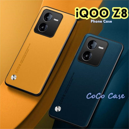 For iQOO Z8 Cover Silicone Professional Full Case Classic Simple Solid Color Phone Case Cover sweatproof
