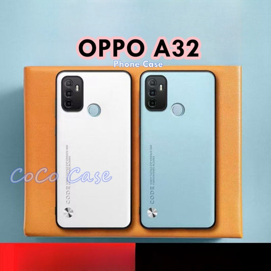For OPPO A32 Cover Silicone Professional Full Case Classic Simple Solid Color Phone Case Cover sweatproof