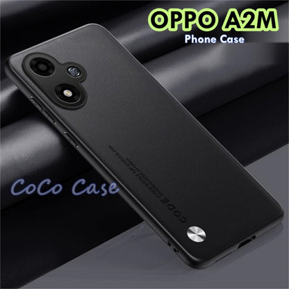 For OPPO A2M Cover Silicone Professional Full Case Classic Simple Solid Color Phone Case Cover sweatproof