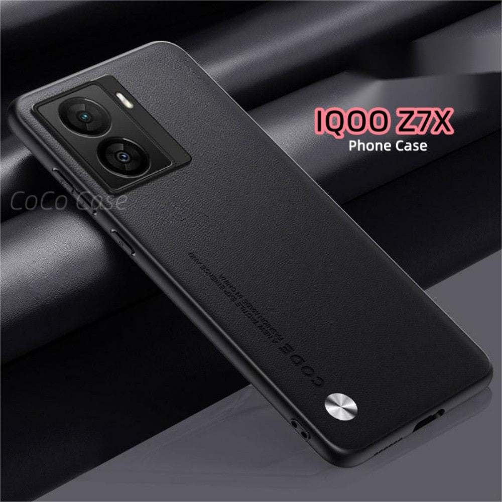 For IQOO Z7X Cover Silicone Professional Full Case Classic Simple Solid Color Phone Case Cover sweatproof