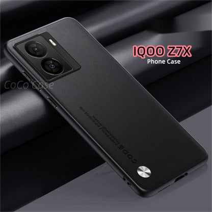 For IQOO Z7X Cover Silicone Professional Full Case Classic Simple Solid Color Phone Case Cover sweatproof