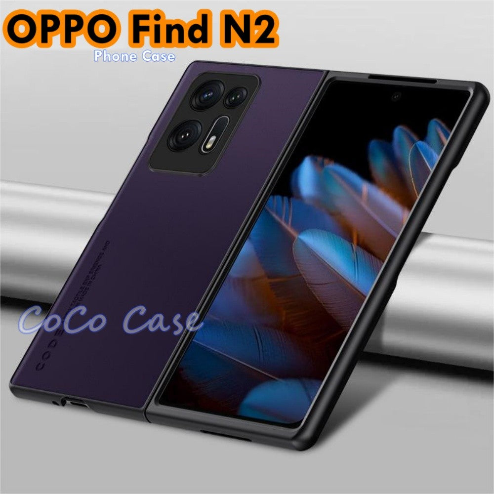 For OPPO Find N2 Cover Silicone Professional Full Case Classic Simple Solid Color Phone Case Cover sweatproof