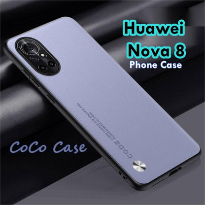 For Huawei Nova 8 Cover Silicone Professional Full Case Classic Simple Solid Color Phone Case Cover sweatproof