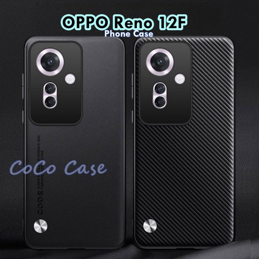 For OPPO Reno 12F Cover Silicone Professional Full Case Classic Simple Solid Color Phone Case Cover sweatproof