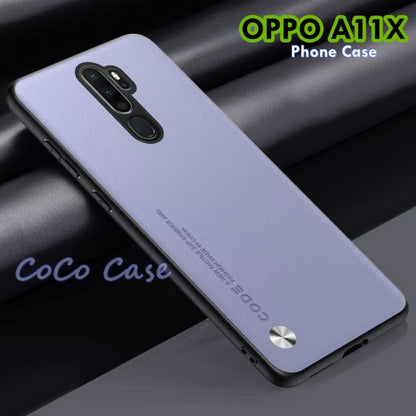 For OPPO A11X  Cover Silicone Professional Full Case Classic Simple Solid Color Phone Case Cover sweatproof