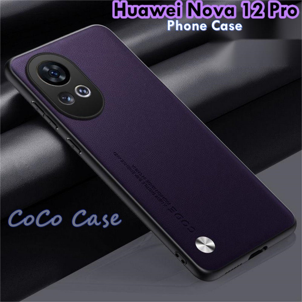 For Huawei Nova 12 Pro Cover Silicone Professional Full Case Classic Simple Solid Color Phone Case Cover sweatproof