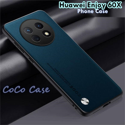 For Huawei Enjoy 60X Cover Silicone Professional Full Case Classic Simple Solid Color Phone Case Cover sweatproof