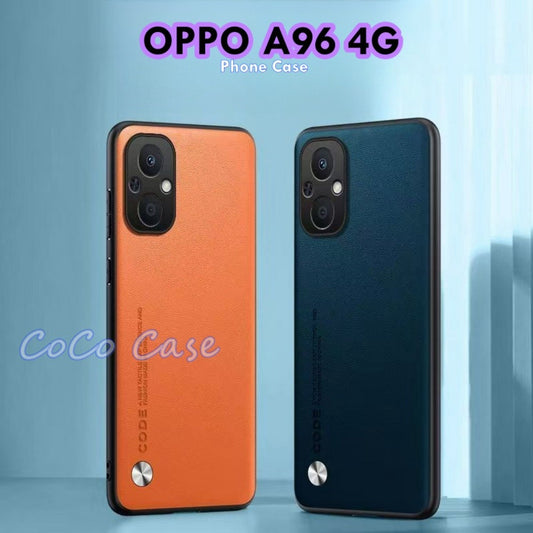 For OPPO A96 4G Cover Silicone Professional Full Case Classic Simple Solid Color Phone Case Cover sweatproof