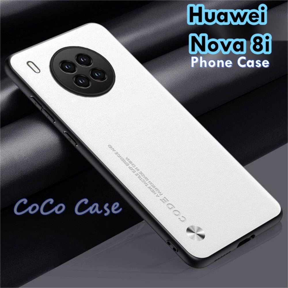 For Huawei Nova 8i Cover Silicone Professional Full Case Classic Simple Solid Color Phone Case Cover sweatproof