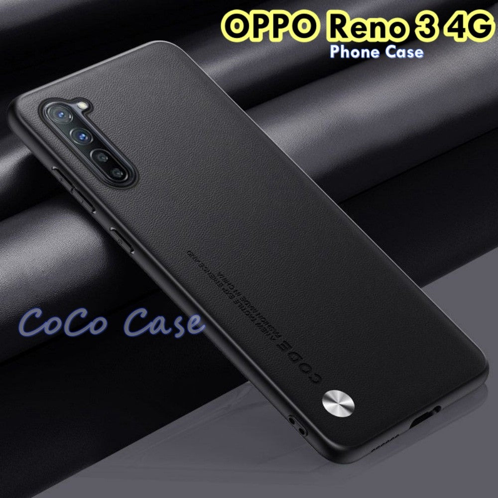 For OPPO Reno 3 4G Cover Silicone Professional Full Case Classic Simple Solid Color Phone Case Cover sweatproof