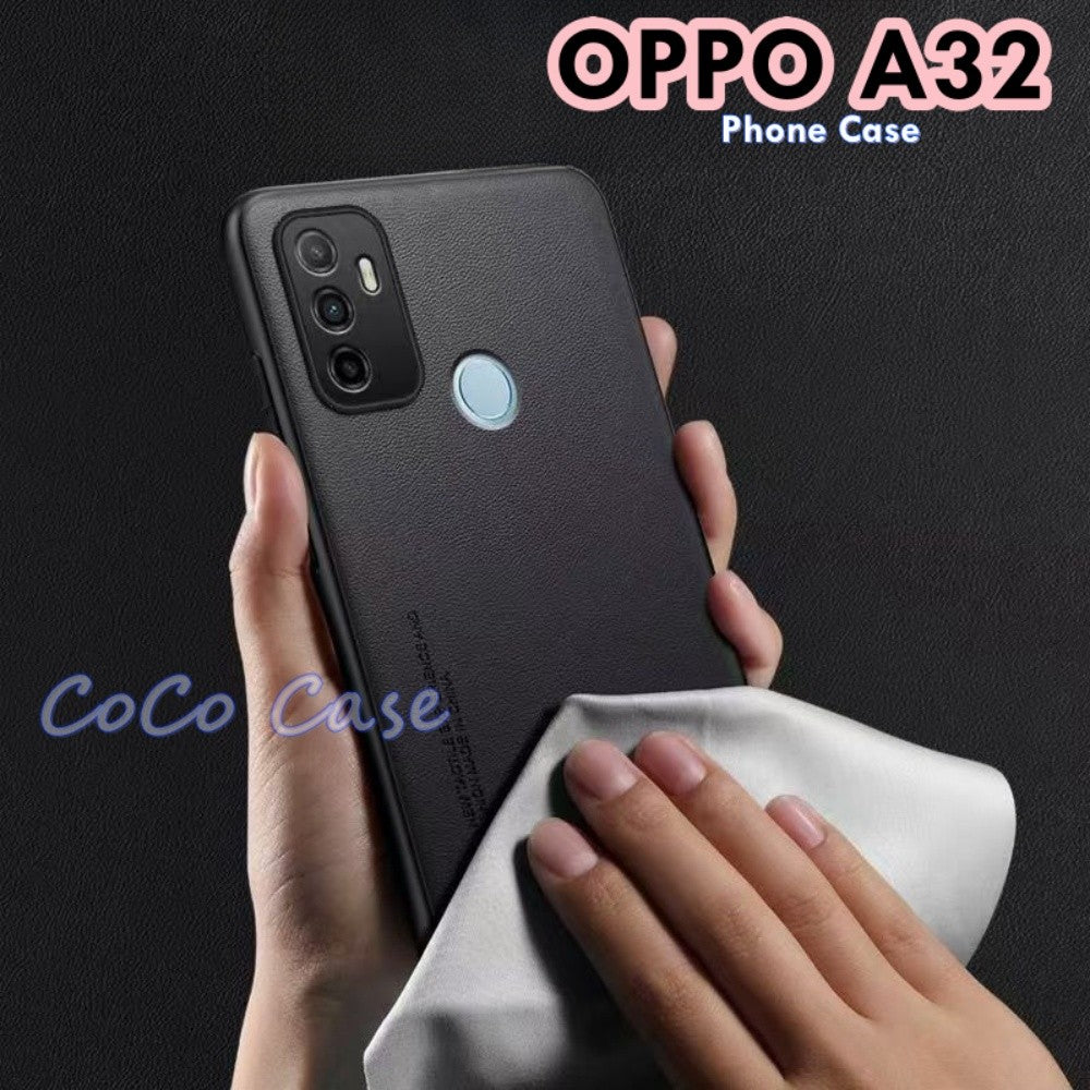 For OPPO A32 Cover Silicone Professional Full Case Classic Simple Solid Color Phone Case Cover sweatproof