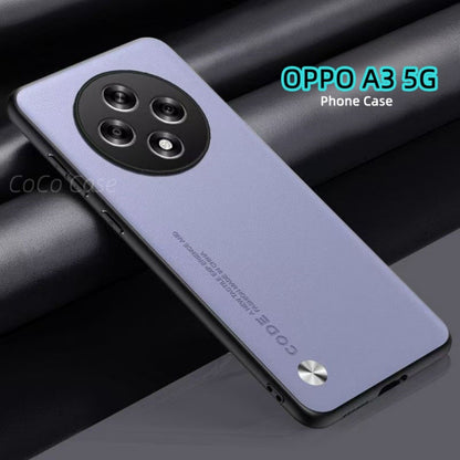 For OPPO A3 5G Cover Silicone Professional Full Case Classic Simple Solid Color Phone Case Cover sweatproof