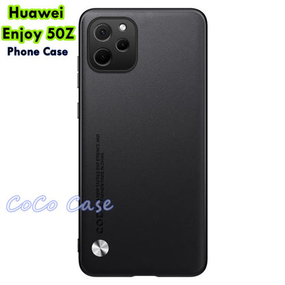 For Huawei Enjoy 50Z Cover Silicone Professional Full Case Classic Simple Solid Color Phone Case Cover sweatproof