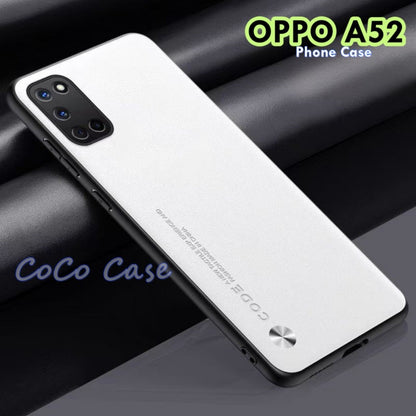 For OPPO A52 Cover Silicone Professional Full Case Classic Simple Solid Color Phone Case Cover sweatproof