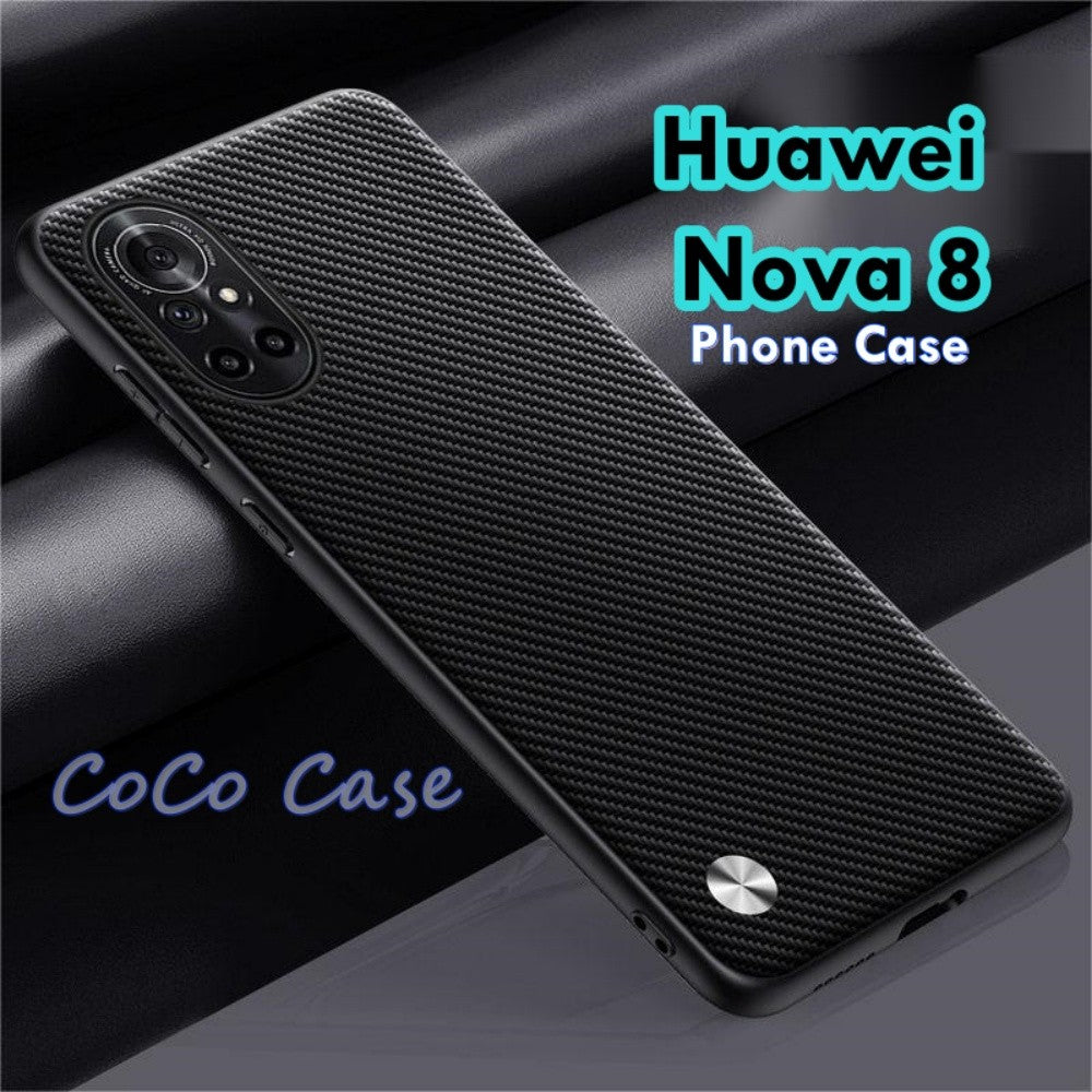 For Huawei Nova 8 Cover Silicone Professional Full Case Classic Simple Solid Color Phone Case Cover sweatproof