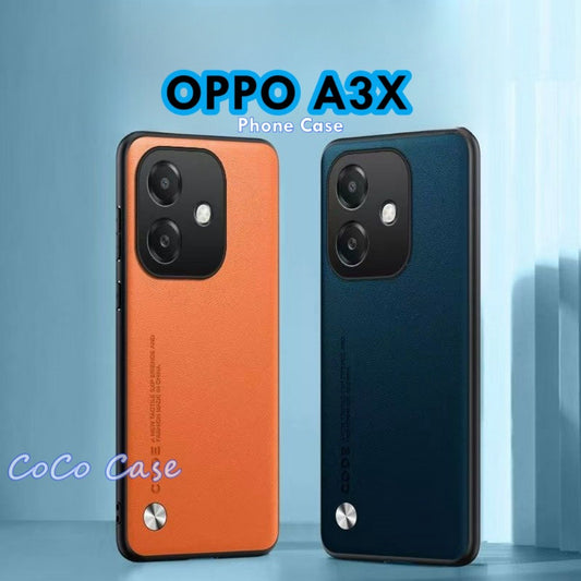 For OPPO A3X Cover Silicone Professional Full Case Classic Simple Solid Color Phone Case Cover sweatproof