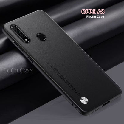 For OPPO A8 Cover Silicone Professional Full Case Classic Simple Solid Color Phone Case Cover sweatproof