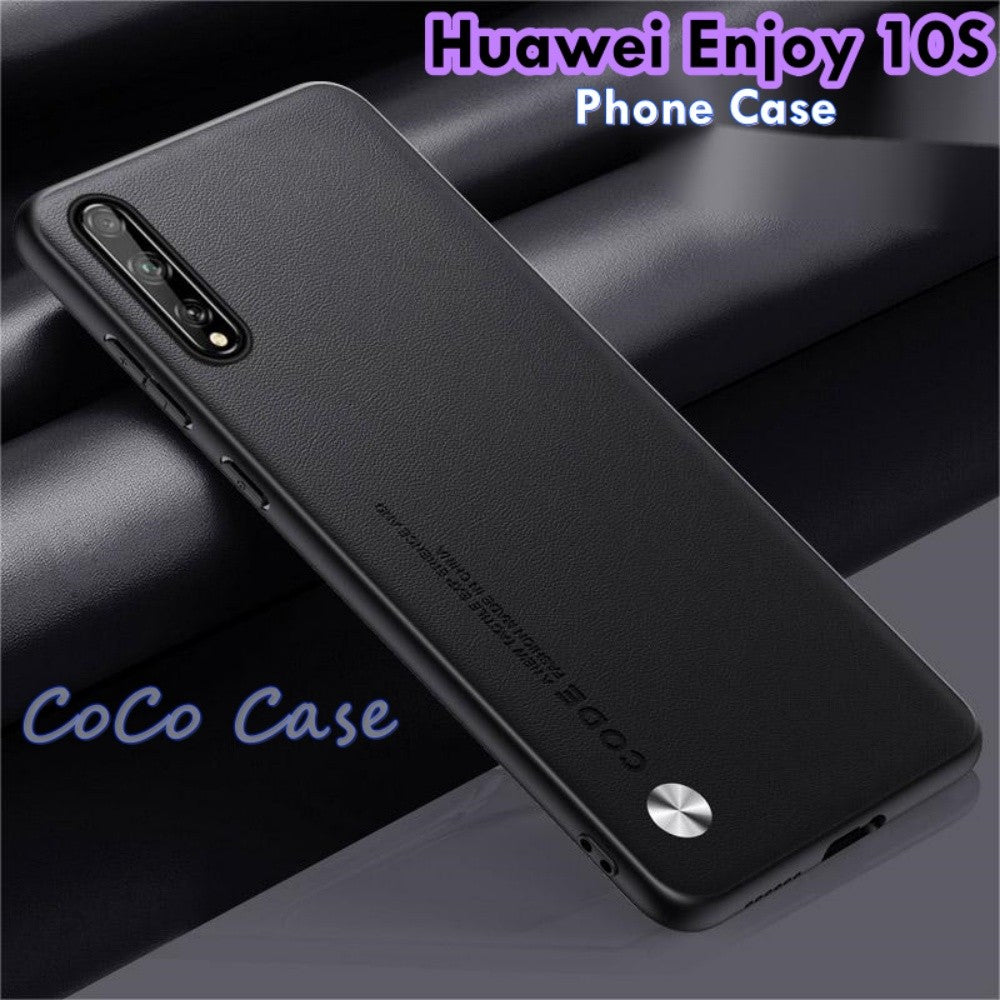 For Huawei Enjoy 10S Cover Silicone Professional Full Case Classic Simple Solid Color Phone Case Cover sweatproof