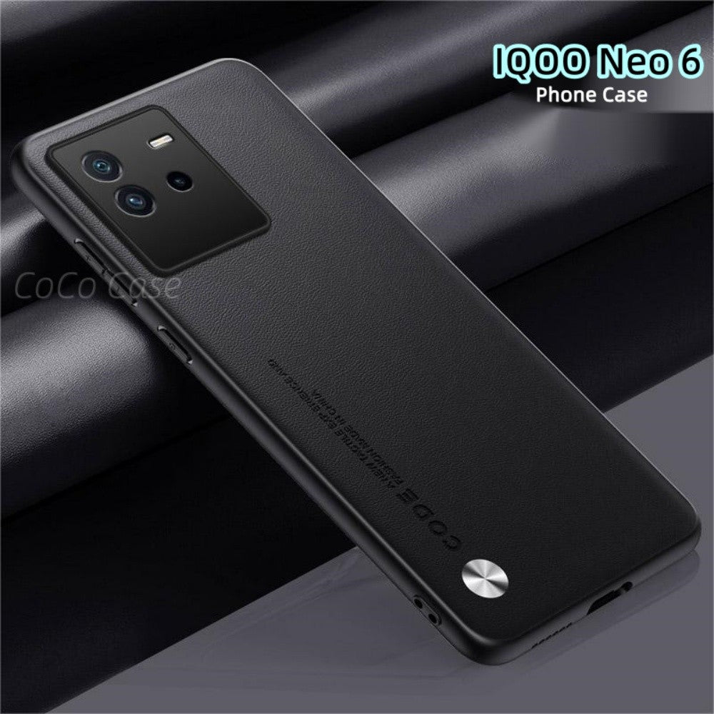 For IQOO Neo 6 Cover Silicone Professional Full Case Classic Simple Solid Color Phone Case Cover sweatproof