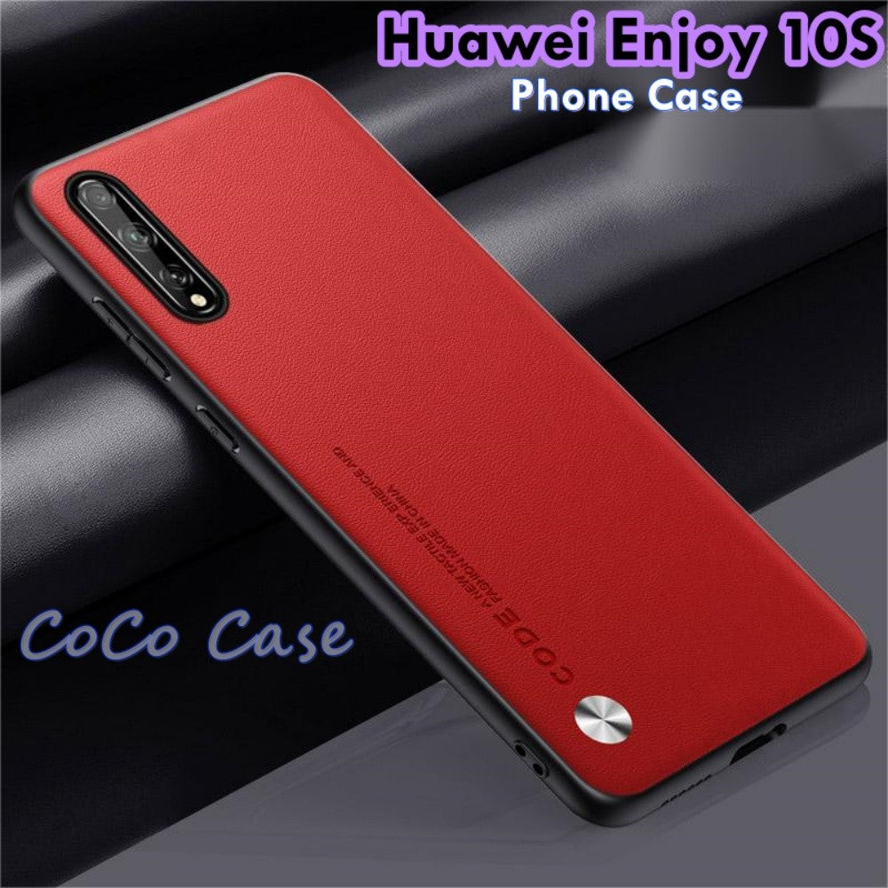 For Huawei Enjoy 10S Cover Silicone Professional Full Case Classic Simple Solid Color Phone Case Cover sweatproof