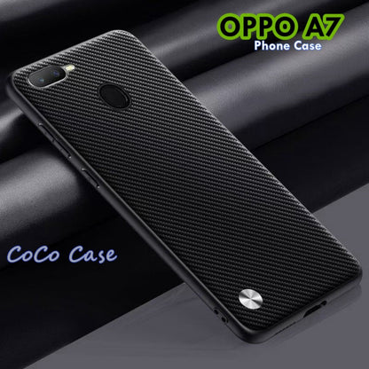 For OPPO A7 Cover Silicone Professional Full Case Classic Simple Solid Color Phone Case Cover sweatproof