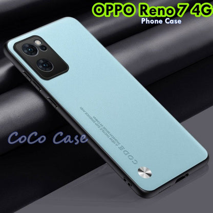 For OPPO Reno 7 4G Cover Silicone Professional Full Case Classic Simple Solid Color Phone Case Cover sweatproof