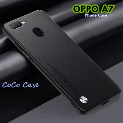 For OPPO A7 Cover Silicone Professional Full Case Classic Simple Solid Color Phone Case Cover sweatproof
