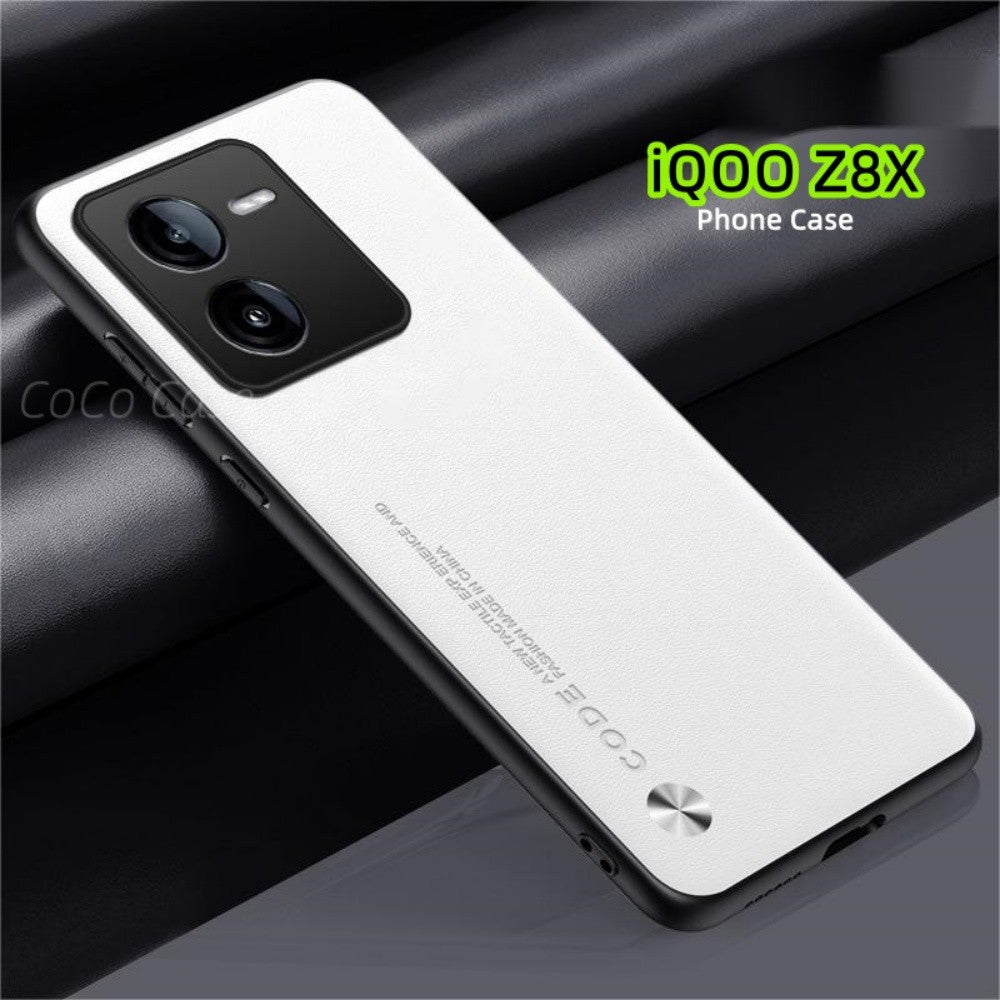For iQOO Z8X Cover Silicone Professional Full Case Classic Simple Solid Color Phone Case Cover sweatproof