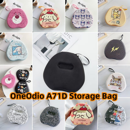 For OneOdio A71D Headphone Case Cartoon Creative Patterns Headset Earpads Storage Bag Casing Box