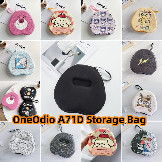 For OneOdio A71D Headphone Case Cartoon Creative Patterns Headset Earpads Storage Bag Casing Box