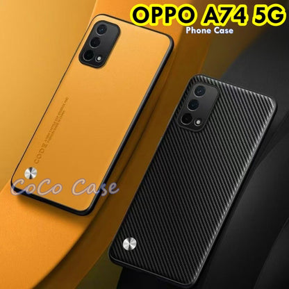 For OPPO A74 5G Cover Silicone Professional Full Case Classic Simple Solid Color Phone Case Cover sweatproof